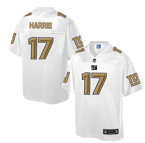 Men's Game Dwayne Harris Nike Jersey White - #17 Pro Line Fashion NFL New York Giants